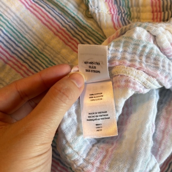 Rails Ellis Button-Down Shirt in Iris Stripe 100% Cotton size small - Picture 16 of 16